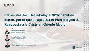Claves del Real Decreto-ley 7/2026, de 20 de marzo, por el que se aprueba el Plan Integral de Respuesta a la Crisis en Oriente Medio
