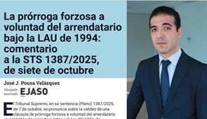 La prórroga forzosa a voluntad del arrendatario bajo la LAU de 1994: comentario a la STS (Pleno) 1387/2025, de siete de octubre (ECLI:ES:TS:2025:4240)
