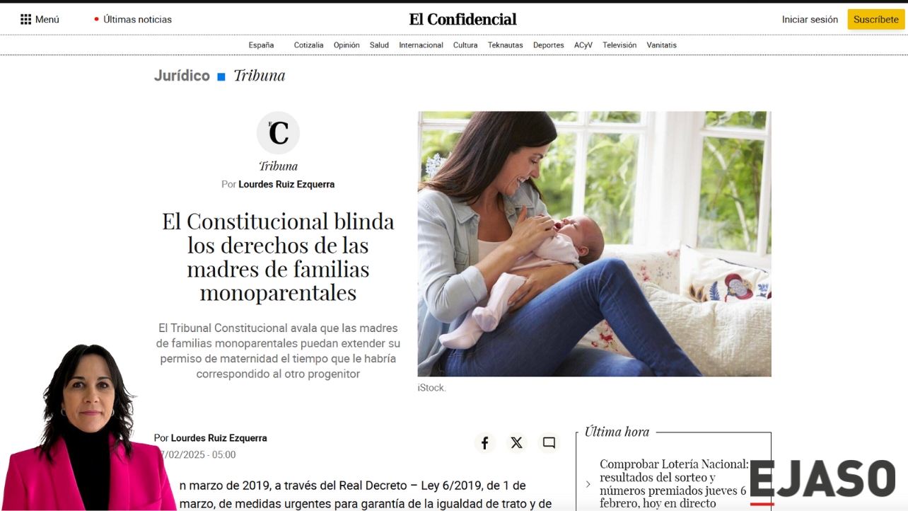 Lourdes Ruiz sobre "El Constitucional blinda los derechos de las madres de familiar monoparentales"  - El Confidencial