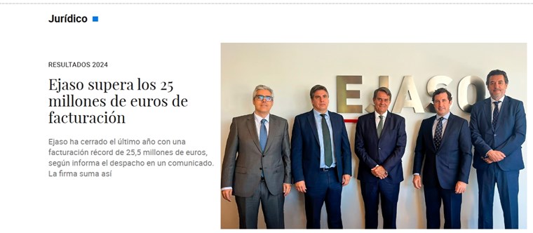 Ejaso supera los 25 millones de euros de facturación