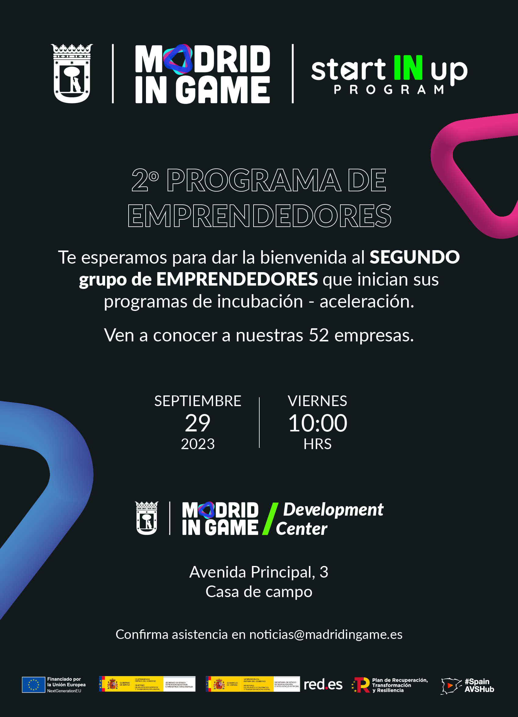 Participamos en el 2º programa de emprendedores de Madrid In Game