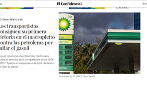 Los transportistas consiguen su primera victoria en el macropleito contra las petroleras por inflar el gasoil