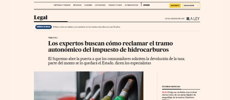 CincoDías se hace eco del desayuno organizado por EJASO sobre la reclamación del tramo autonómico