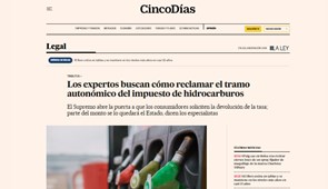 CincoDías se hace eco del desayuno organizado por EJASO sobre la reclamación del tramo autonómico