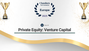 EJASO, reconocido en Chambers Europe 2025. Banda 4 en la categoría de Private Equity: Venture Capital