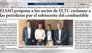 EJASO propone a los socios de ELTC reclamar a las petroleras por el sobrecoste del combustible