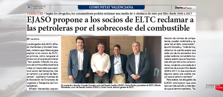 EJASO propone a los socios de ELTC reclamar a las petroleras por el sobrecoste del combustible