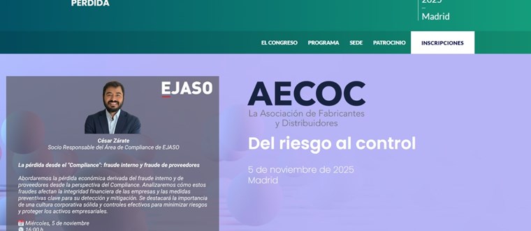 EJASO estará presente en el 28º Congreso AECOC de Prevención de la Pérdida