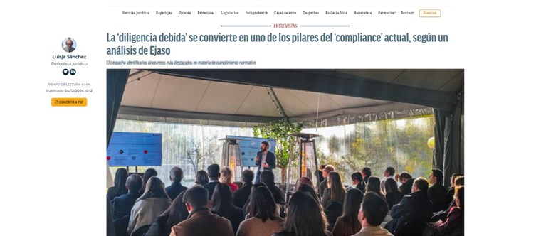 Economist & Jurist se hace eco del desayuno empresarial sobre los grandes retos del compliance para el año 2025