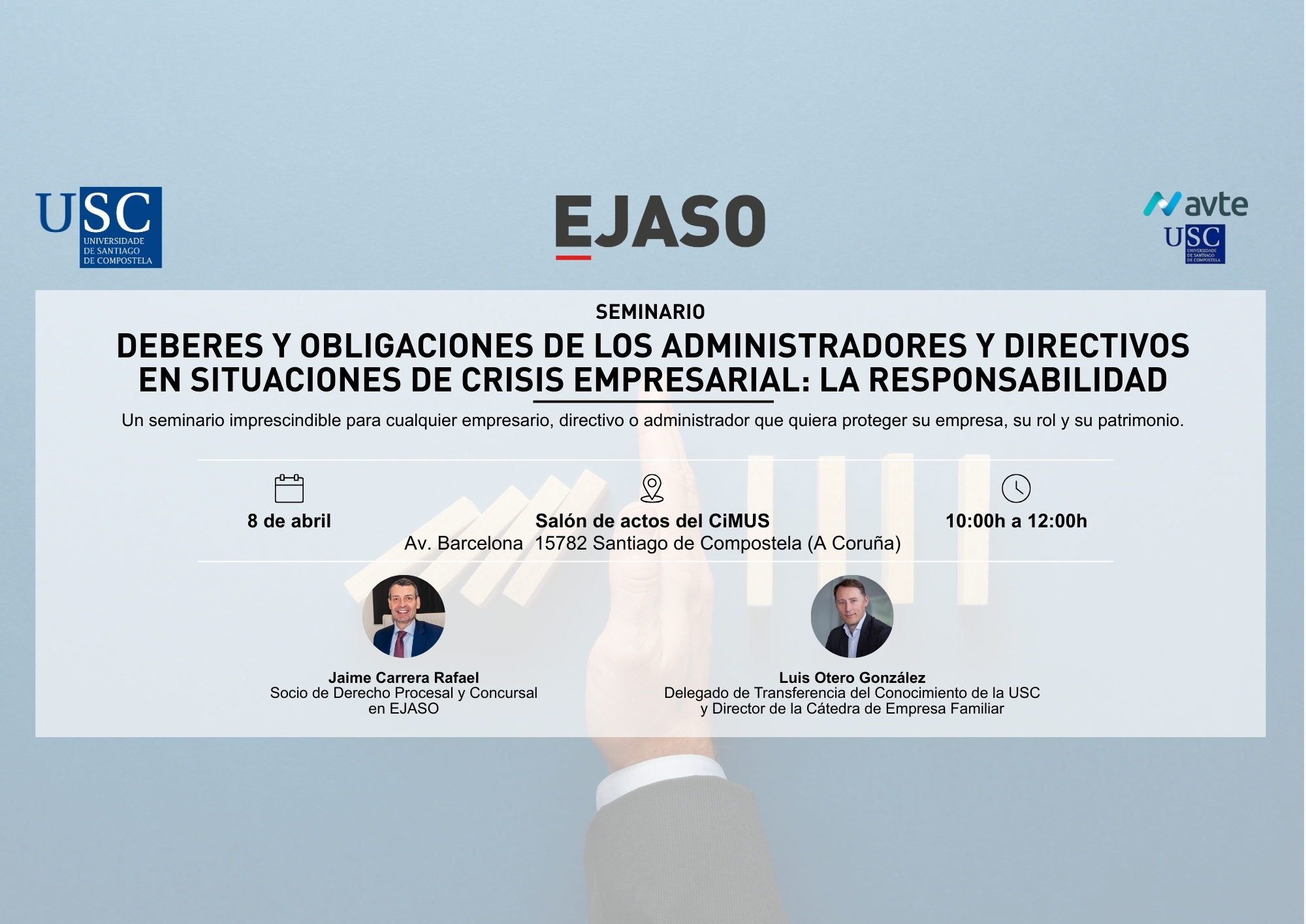 Seminario: Deberes y Obligaciones de Administradores y Directivos en situaciones de crisis