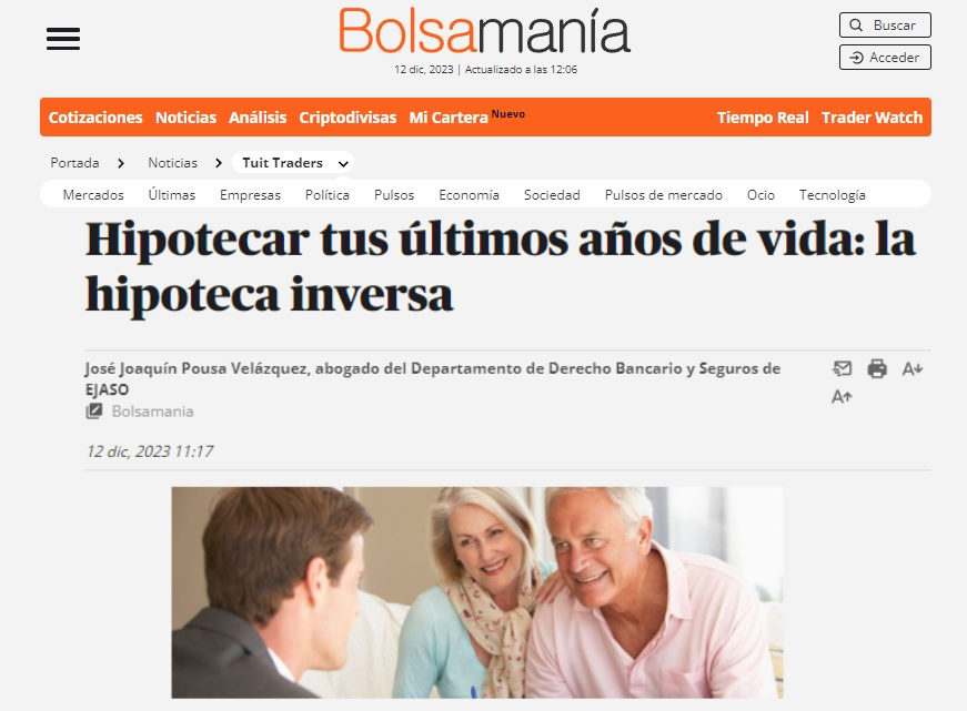 La hipoteca inversa | Bolsamania