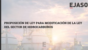 Proposición de Ley para modificación de la Ley del sector de hidrocarburos