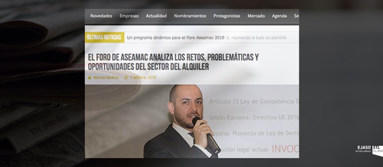 Nuestro compañero José Ignacio Saldarriaga en el Foro ASEAMAC 2019