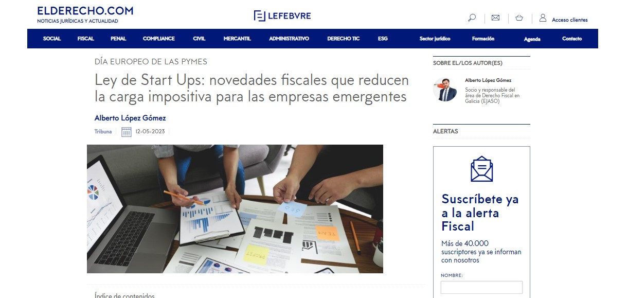 Novedades fiscales que reducen la carga impositiva para las empresas emergentes en la Ley de 'Startups' | El Derecho.com
