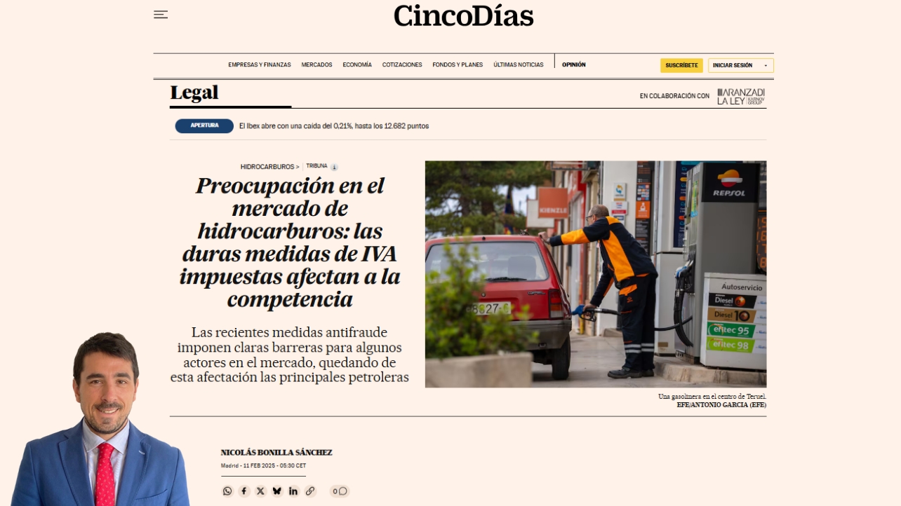 Preocupación en el mercado de hidrocarburos: las duras medidas de IVA impuestas afectan a la competencia - Cinco Días