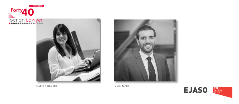 María Triguero y Luis Zafra, finalistas de los premios Forty under 40 de Iberian Lawyer