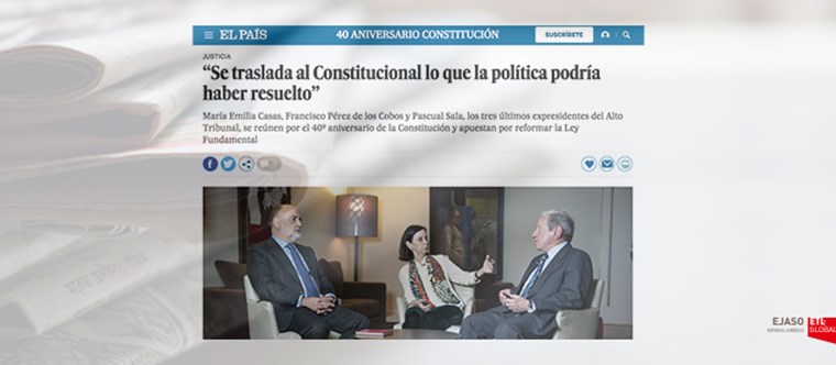 María Emilia Casas en el periódico El País con motivo del Día de la Constitución