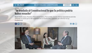 María Emilia Casas en el periódico El País con motivo del Día de la Constitución