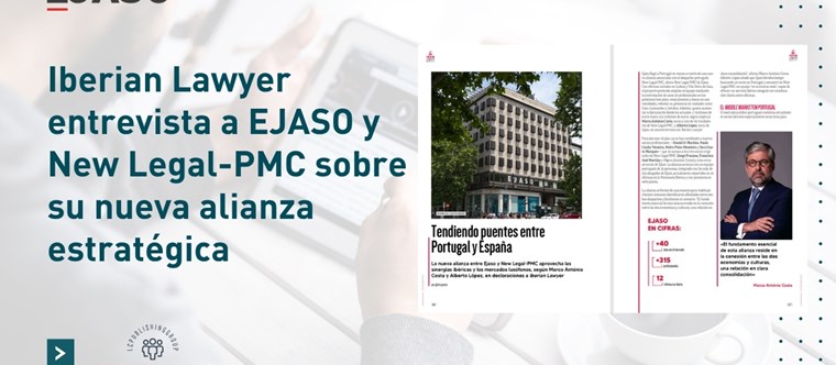 EJASO y New Legal-PMC: una alianza estratégica para impulsar el servicio jurídico ibérico e internacional