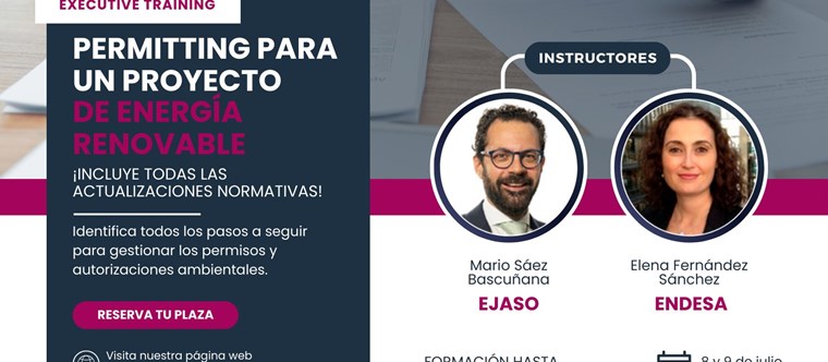 Mario Sáez Bascuñana participará como ponente en el curso “Permitting para un Proyecto de Energía Renovable" - IKN Spain