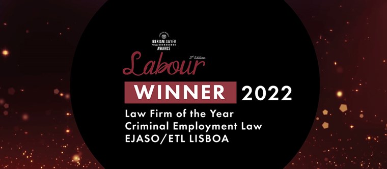 Ejaso, galardonado como mejor firma en "Criminal Employment Law" por Iberian Lawyer | Premios