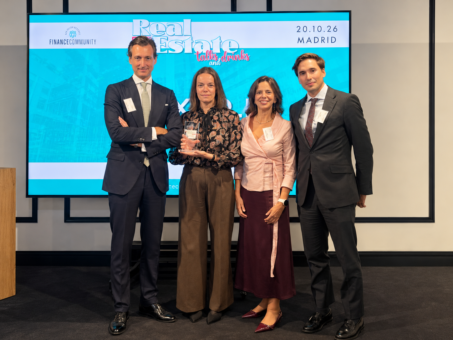 EJASO, reconocida en los Real Estate Talks & Drinks 2026 por una operación de financiación hotelera