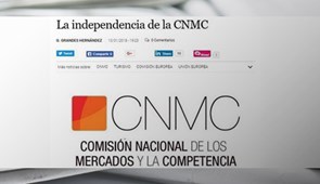 La independencia de la CNMC. El economista, enero 2018.