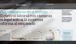 Videovigilancia en el trabajo: El control laboral con cámaras es legal solo si la empresa informa al empleado