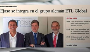 Ejaso se integra en la firma alemana ETL GLOBAL. Expansión, julio 2016